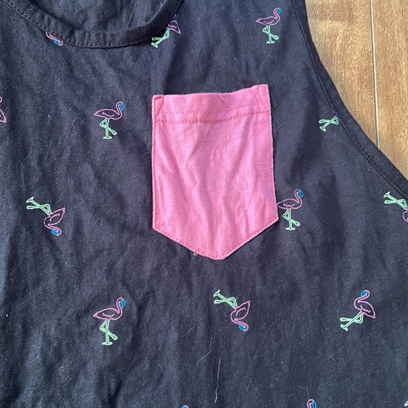 ❤️‍🔥5/20$ BLUENOTES💫Men’s Black Flamingo 🦩Cotton Lightweight Tank Top - Picture 5 of 6